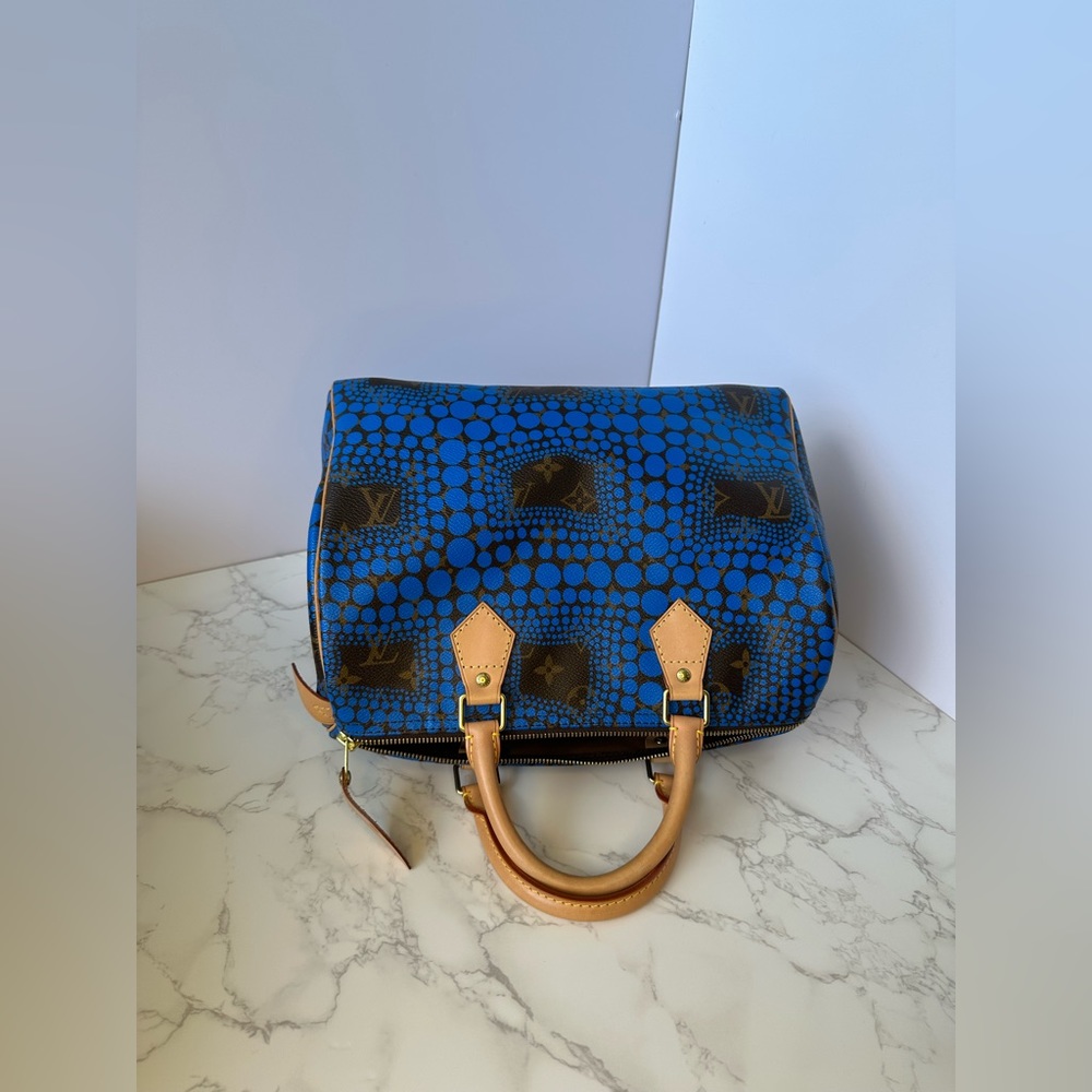 Louis Vuitton Yayoi Kusama Speedy 30 Blue - Picture 8 of 16
